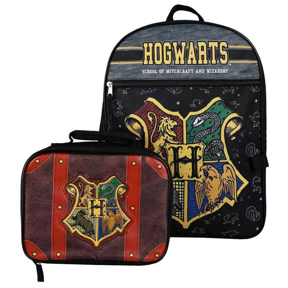 Harry Potter Hogwarts Backpack with Lunch Box Combo
